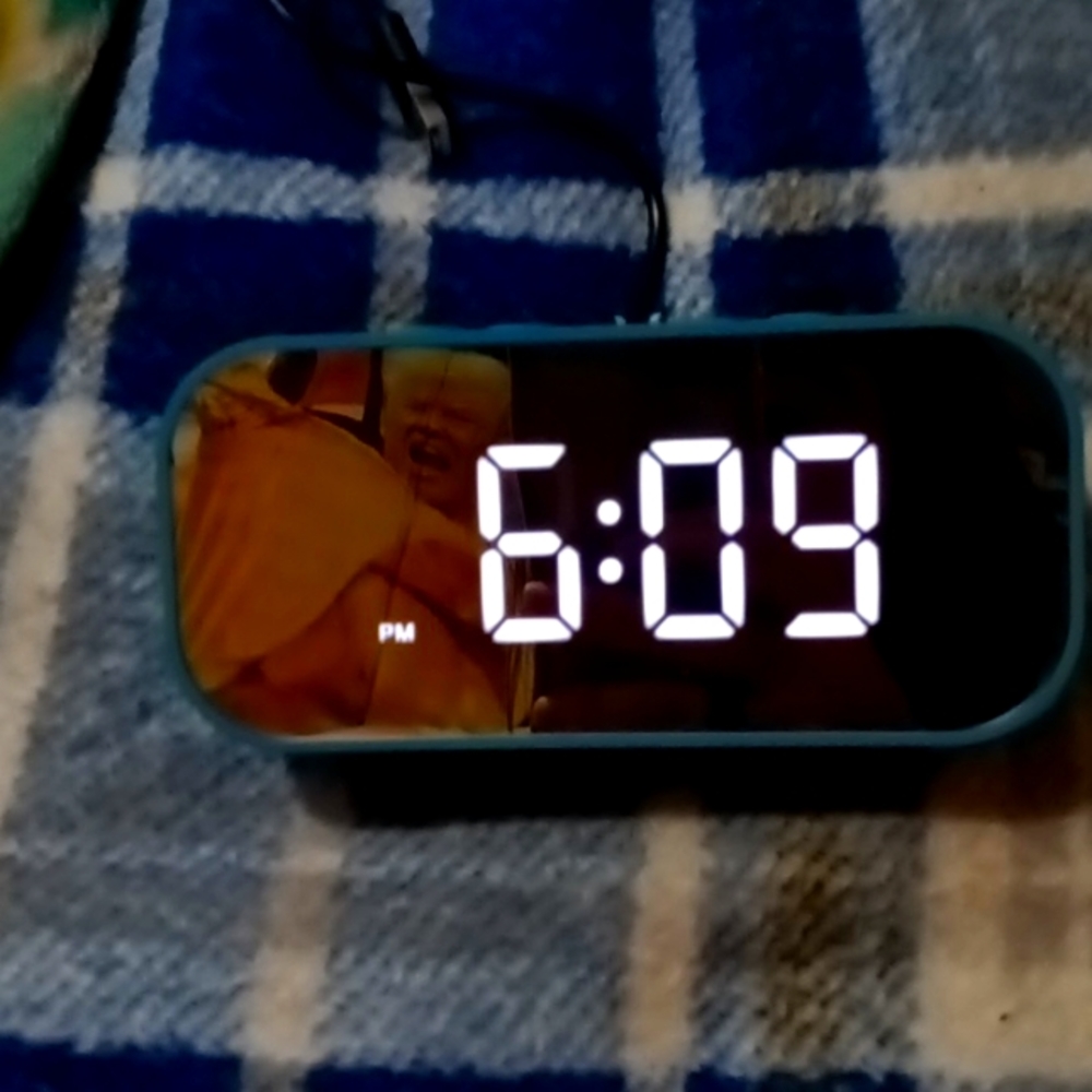 A bluetooth alarm clock